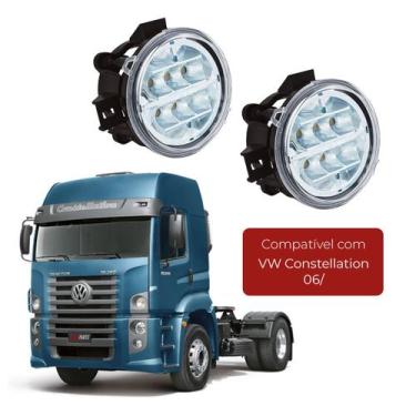 Imagem de Par Farol Milha Led Caminhão Vw Constellation Todos 24 Volts - IAM