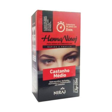 Imagem de Henna Sobrancelha Castanho Médio 1,5g - Niraj