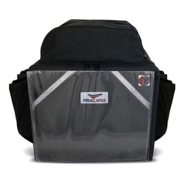 Imagem de Mochila Bolsa Isopor Grande Pizza Lanche Barca Térmica 60l Cor Preto D