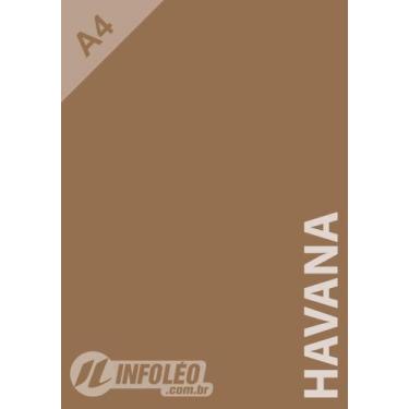 Imagem de Papel Color Plus A4 180 gramas Havana (Marrom Claro), 50 Folhas
