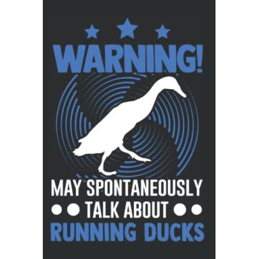Imagem de Laufenten Notizbuch: May spontaneously talk about Running Ducks / 6x9 Zoll / 120 karierte Seiten