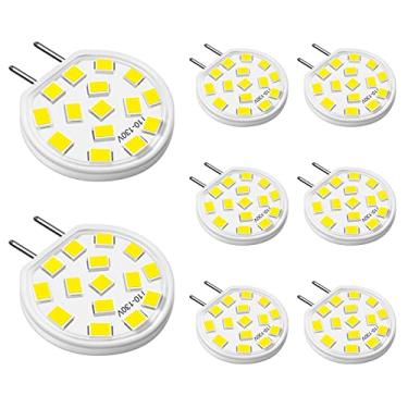Imagem de DUMILOO Lâmpada Led G8 Regulável 3W Lâmpadas de Disco de Disco 20W-25W Lâmpada Halógena Equivalente, T4 Jcd Tipo Bi-Pin Base, 120V Luz Do Dia Branca 6000K para Iluminação de Cozinh (8 Unidades (Pacote