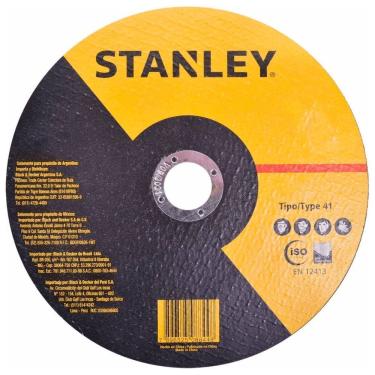Imagem de Disco De Corte Fino Metal Inox  4 1/2" x 1,0mm x 7/8" STA8061 Stanley - Unica Unico