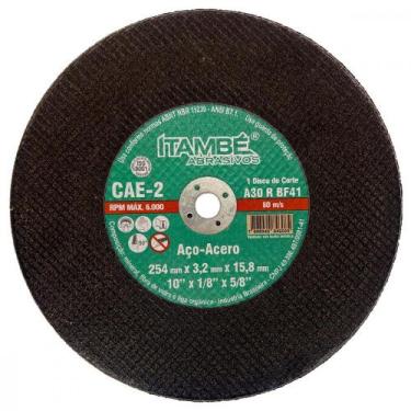 Imagem de Disco Corte Ferro Itambe 10'' X1/8''X5/8''- 2 Telas Cae-2