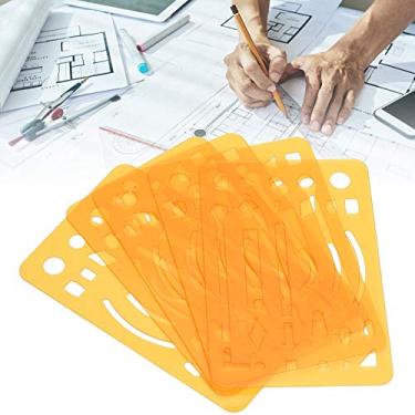 Imagem de Régua Geométrica Régua DIY Modelo de Desenho Régua DIY Régua de Desenho Régua Numérica Ultrafina Conjunto de Régua de Desenho Geométrico de 10 Peças para Estudantes de Escritório