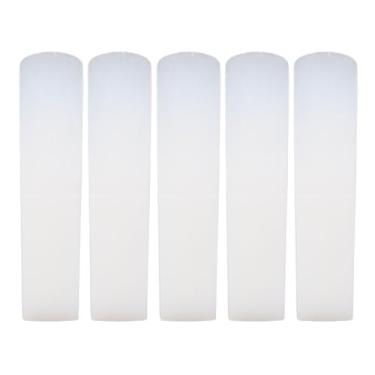 Imagem de Palhetas de Saxofone Soprano 2.5, Palhetas de Saxofone Soprano Premium, Resistência Versátil, Palhetas de Resina para Prática, Palco, Concerto (Branco)
