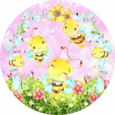 Imagem de Painel Redondo 3D Sublimado Abelhinha Frd-2660