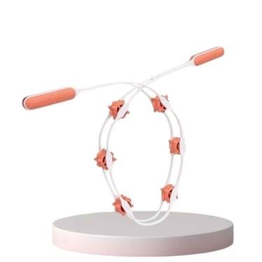 Imagem de Massageador De Rolo Manual Relaxante Corporal Muscular Massagem Costas Lombar Pescoço Alívio De Dores (Rosa)