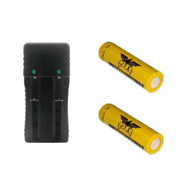 Imagem de Kit Carregador Duplo 2 Slot Bateria 26650, 18650 E 2 Bateria Bateria G