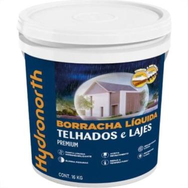 Imagem de Borracha Liquida Impermeabilizante Balde Hydronorth Branca 16Kg 10536 