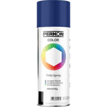 Imagem de Tinta Spray Perkon Uso Geral Azul Escuro 7194