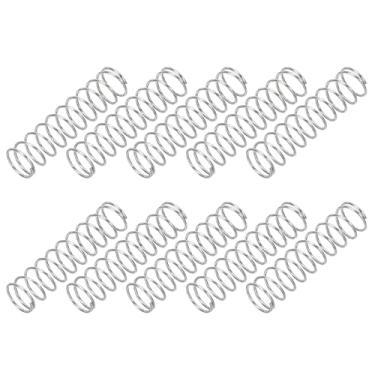 Imagem de PATIKIL Mola de compressão, diâmetro do fio de 0,4 mm x 5 mm OD x 20 mm C, 10 peças de extensão mecânica de aço inoxidável 304 molas pequenas kit sortido para lojas e reparos domésticos