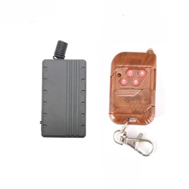 Imagem de JIANGBAO Mini Controle Remoto Sem Fio Vibrador Lembrete Quatro Vezes Vibrações Lembretes De Vibração Remotos 4Ch Lembretes Sem Fio Sistema De Alarme Mini Transmissor Remoto Vibratório