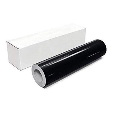 Imagem de Papel Adesivo Contact Preto Brilho 80 Micras 45cm X 10mts - Plastcover