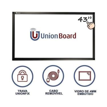 Imagem de Moldura/Lousa/Frame/ Tela Interativa Digital Unionboard 43