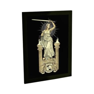 Imagem de Quadro Decorativo Themis Deusa Da Justiça Balança Decoração Poster Quarto Sala