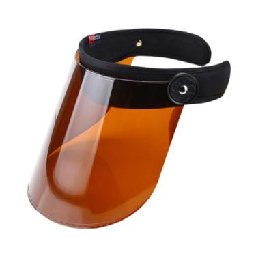 Imagem de ＡＷＨＡＯ Máscara de soldagem tampa da face da cabeça montada em engrenagem protetora Máscara de soldador Capô de proteção de proteção, Marrom Claro