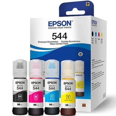 Imagem de Kit Tinta Epson T544 c/ caixa (04 cores) L1110 L1210 L1250 L3110 L3150 L3160 L3210 L3250 L3251 L3260 L5190 L5290