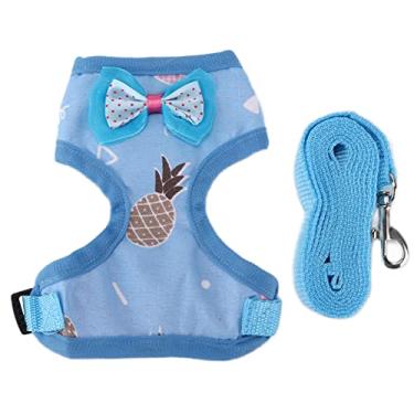 Imagem de GLOGLOW Corda de tração de galinha para animais de estimação, arnês de frango ajustável com elástico respirável para animais de estimação, para treinamento de galinha, pato, galinha, trilha, corda de tração