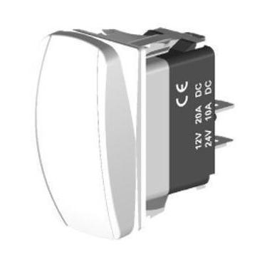 Imagem de Botão Tic Tac Interruptor On Off Em Led Branco 3 Pinos - Abrolhos Náut