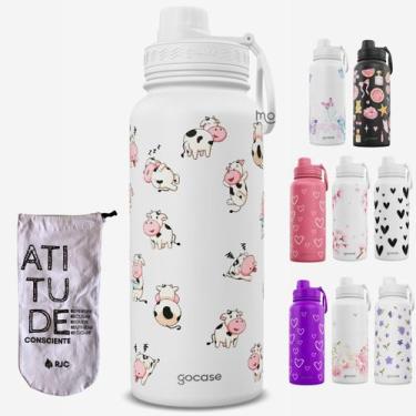 Imagem de KIT Garrafa Térmica Gocase Fresh 950ml com saquinho protetor, KIT Bran
