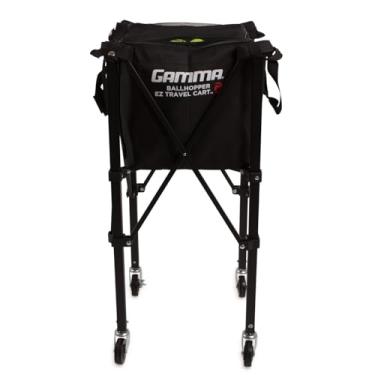 Imagem de GAMMA Sports EZ Travel Cart Pro, Hopper de bola com estojo de transporte premium, comporta 120 bolas de pickleball ou 150 bolas de tênis