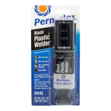 Imagem de Permatex Epoxi Solda Cola Plástico Preta Parachoque Tanques - Zamp