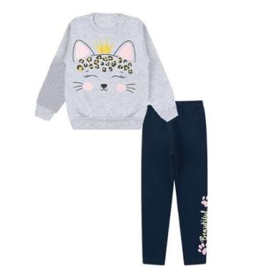 Imagem de Conjunto Moletom Menina Infantil felpudo Roupa de frio Criança Cor:;Tamanho:8;Gênero:Mulher-Feminino