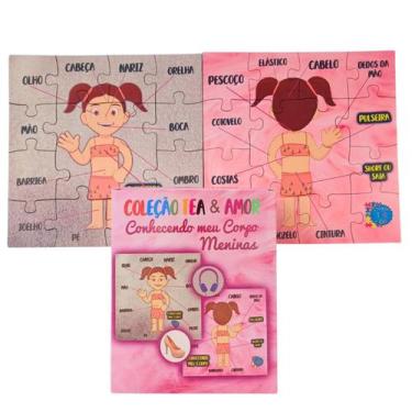 Imagem de Jogo Educativo Corpo Humano Aprender Brincando Para Meninas - Reidopen