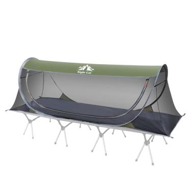 Imagem de Night Cat Barraca de mosquito pop-up: barraca de acampamento para 1 pessoa com rede de tela de insetos, barraca de fácil configuração, cabe com berço de acampamento (excluído)