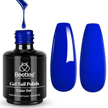 Imagem de Beetles Gel Nail Polish Paulina Lapis Blue Color Translucent Soak Off LED Nail Lamp Gel Polish -SIZE: .5 fl.Oz/Each 15 ml/Each