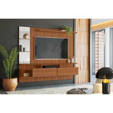 Imagem de Painel para Tv até 55 Sala de Estar Com Espelho Intense Lukaliam, JEQU