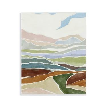 Imagem de Stupell Industries Design artístico de placa de parede com listras robustas Southwestern Canyon por Nikita Jariwala, 28 x 35 cm