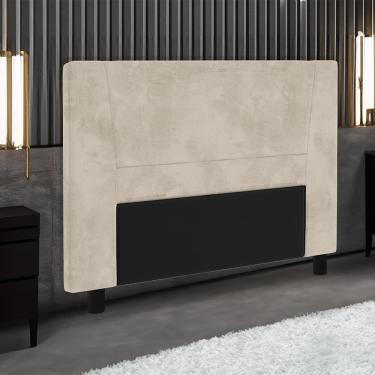 Imagem de Cabeceira para Cama Box King Size Portobel Amanda com Revestimento em Suede