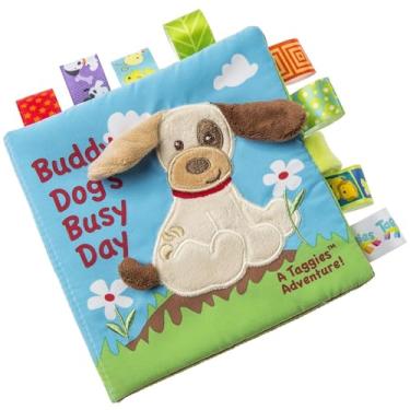 Imagem de Livro de tecido macio Taggies Touch & Feel com papel enrugado e Squeaker, Buddy Dog