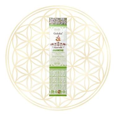 Imagem de Incenso Goloka Indiano Vareta Linha Ayurvedic - AROMAS, Jasmine
