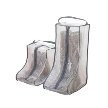 Imagem de Rikyo Conjuntos De Armazenamento Botas, Botas Curtas Portáteis E Altas Ou Bolsa Protetora, Sacos Pó Para Sapatos, Capas Sapatos Viagem, Capa Transparente, Organizadores Embalagem Tênis Masculinos Fe