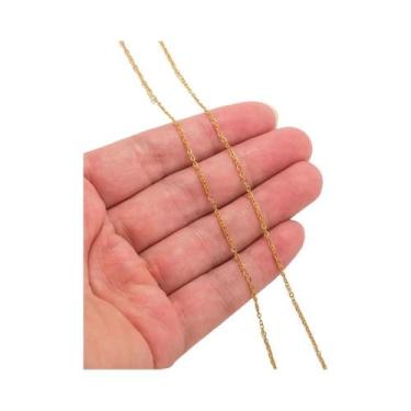 Imagem de Corrente Frisada De Aço Inoxidável De 2 Metros Para Colar DIY Pulseira