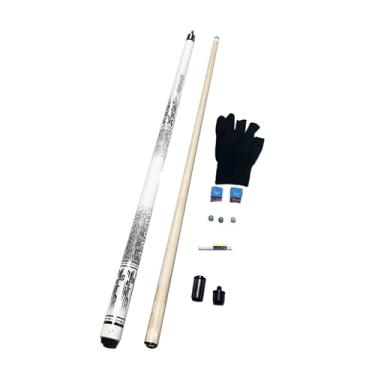 Imagem de Taco de Sinuca Profissional 1/2 Estrutura em Madeira de Bordo Canadense 147 cm (58 pol.) Cabeça 10/11.5/13 mm (B Tacos de bilhar e acessórios, 13mm)