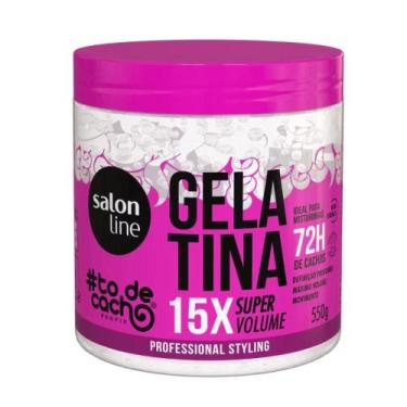 Imagem de Gelatina To De Cacho Super Volume Salon Line 550g