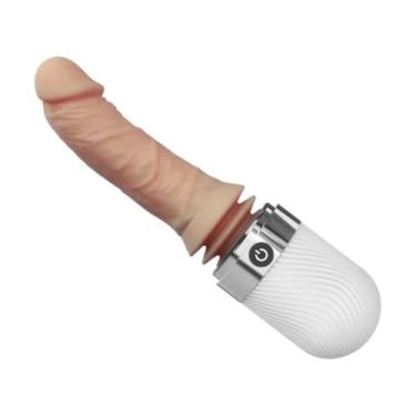 Imagem de Pênis Realístico De Luxo Vai E Vem 7 Potencias Brinquedo Erótico Vibrador Recarregável