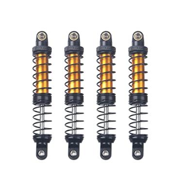 Imagem de Amortecedor de metal ShareGoo, 4 peças, 70/80/90/100/110/120 mm, compatível com Tamiya CC01 Traxxas TRX4 Axial SCX10 D90 D110 RR10 1/10 RC Crawler Car (distância do orifício de 90 mm)