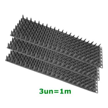 Imagem de Espícula Cinza Escuro Espanta Pombos Gatos Espinhos Muro Ar (Cinza Escuro 3)