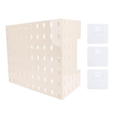 Imagem de Exibição de parede de pegboard Multi Função de armazenamento de armazenamento a gás aquecedor de água Tubos de tubo com almofadas adesivas Organizador Sua cozinha Proteção eficaz (Pequeno)