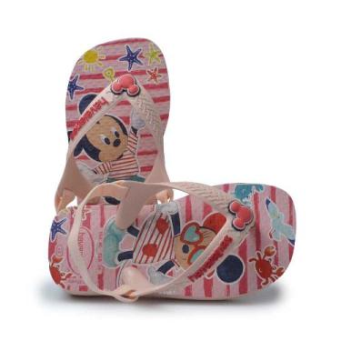 Imagem de Chinelo Infantil Havaianas Feminino Baby DISNEY CLASSICS, 21, Rosa