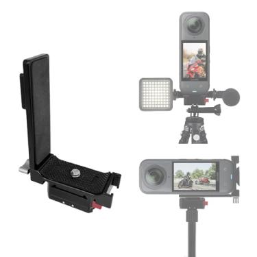 Imagem de Sruim Insta 360 X5 X3 X2 Montagem vertical-horizontal, adaptador de suporte vertical de alumínio de 90 graus, adaptador de cotovelo para montagem de adaptador de liberação rápida Insta 360 X5 X3 X2