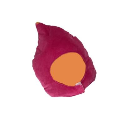 Imagem de Colaxi Chapéu de pelúcia de batata-doce para crianças e adultos, capuz decorativo para festa