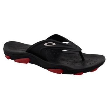 Imagem de Chinelo Oakley Titan - Original, Conforto Extremo, 42, Black red