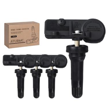Imagem de ATURMC Pacote com 4 peças, sensor TPMS pré-programado, sensor de monitoramento de pressão de pneu - compatível com modelos Ford, Lincoln, Mazda Mercury - Escape F-150 Focus Ranger Mark LT MKZ Tribute