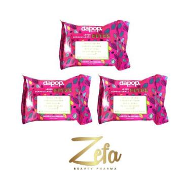 Imagem de Kit 03 Lenço Demaquilante De Maquiagem Detox - Dapop